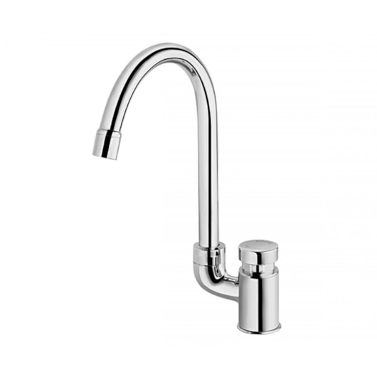 Torneira Para Lavatório De Mesa Pressmatic Bica Alta Cromada Docol - Imagem principal - 3895b813-dae7-48c5-8ac9-2df88bb8116c