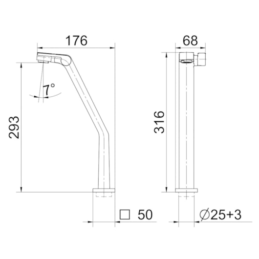 Torneira Para Lavatório De Mesa Stillo Bica Alta Ouro Polido Docol - Imagem principal - 8669ff70-ca4c-4b55-a873-6eb4e8c65915