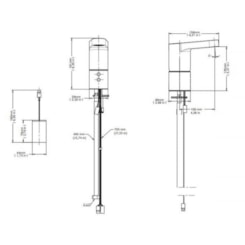 Torneira Para Lavatório De Mesa Tronic Formatta Cromada Docol