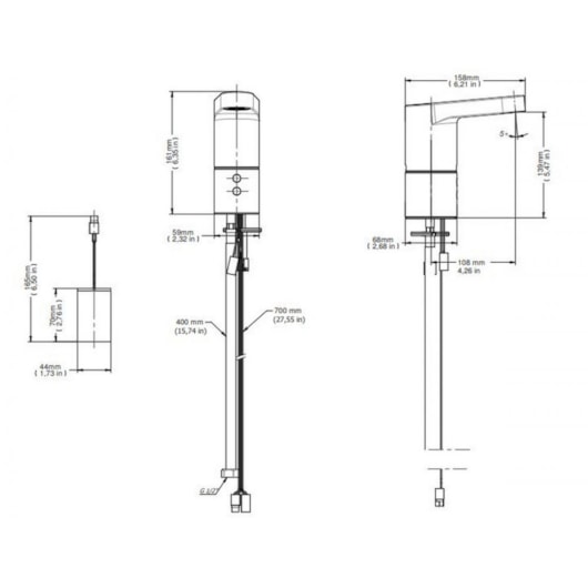 Torneira Para Lavatório De Mesa Tronic Formatta Cromada Docol - Imagem principal - 347a6b12-d11c-4332-85bf-fee8505fba3a