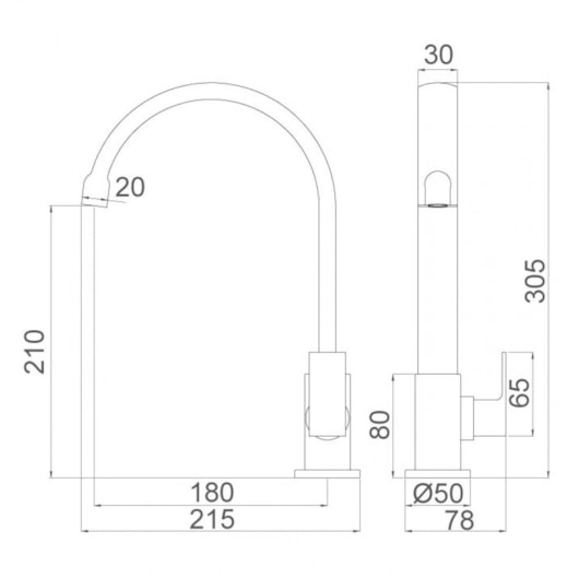 Torneira Para Lavatório De Mesa Vogue 1195 C98 Cromada Lorenzetti - Imagem principal - 3ac2feb8-e81d-428d-96e1-f8469fe73426