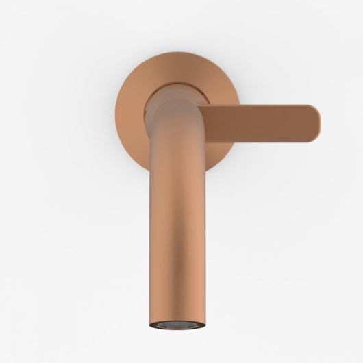 Torneira Para Lavatório De Parede Design Matte Rose Gold Celite - Imagem principal - 36a59ead-5eca-4720-805f-2eafac12759c