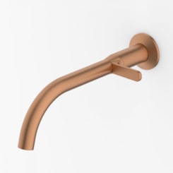 Torneira Para Lavatório De Parede Design Matte Rose Gold Celite