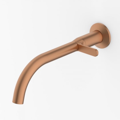 Torneira Para Lavatório De Parede Design Matte Rose Gold Celite
