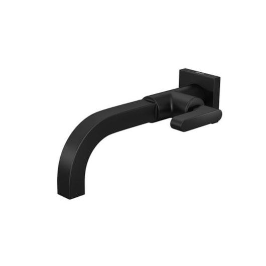 Torneira Para Lavatório De Parede DN15/20 Soul Black Matte Deca - Imagem principal - 9ea16036-9a6c-47ae-a2ce-a924b79a1ac6
