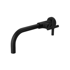 Torneira Para Lavatório De Parede Duna Clássica Black Matte Deca