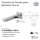 Torneira Para Lavatório De Parede Horus 450 Preto Fosco Fani - f28b8e1a-a654-48eb-af53-ab8892357714