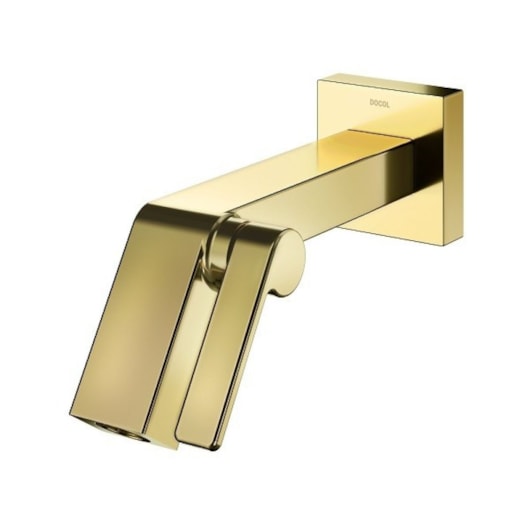 Torneira Para Lavatório De Parede Stillo Ouro Polido Docol - Imagem principal - bd2d86a4-33a4-4805-a5f2-b7da1f54762d