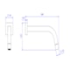 Torneira Para Lavatório De Parede Tube Black Matte Deca - 266a7f84-492d-4661-80c8-c2ad0f779eb5
