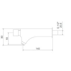 Torneira Para Lavatório Parede 10010 C Mebermatic Meber