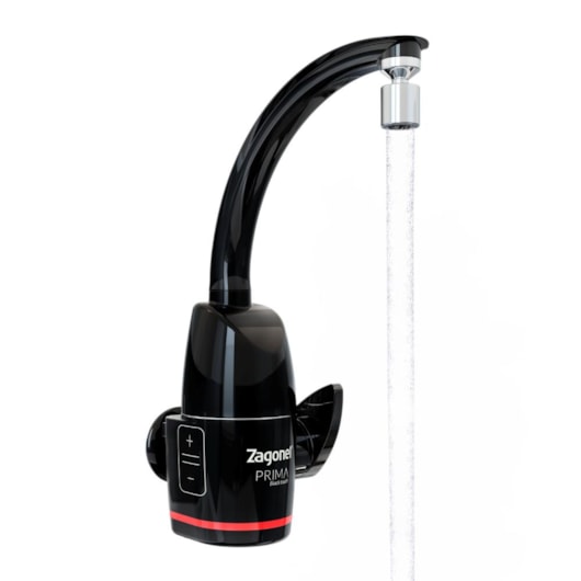 Torneira Prima Touch Eletrônica 5500w 220v Black Zagonel - Imagem principal - db764a04-b93a-46cb-8c51-a24dcb470b54