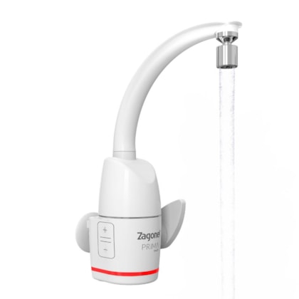 Torneira Prima Touch Eletrônica Branco Zagonel 5500w 220v