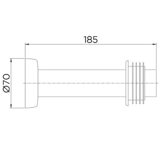 Tubo De Ligação Para Bacia 1 1/2x20 Ônix Docol - Imagem principal - 81f6c887-560d-4dc4-8152-5d693bf11f36