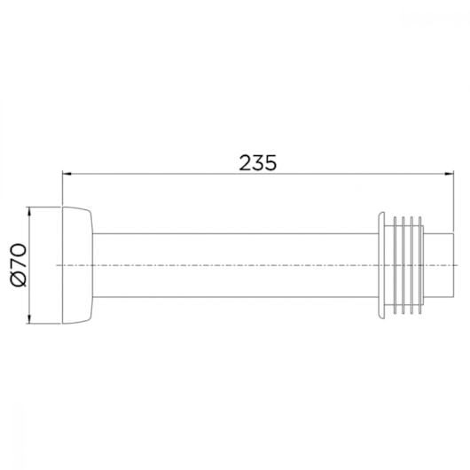 Tubo De Ligação Para Bacia 1 1/2x25 Ônix Docol - Imagem principal - b8135163-2dc8-4d15-aac4-e5a0fff902a2