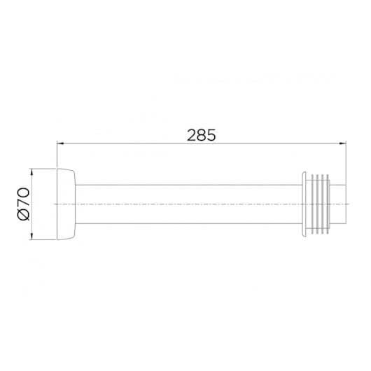 Tubo De Ligação Para Vaso Sanitário Níquel Escovado Docol 30cm  - Imagem principal - 40c7355f-d5aa-42ce-a5f1-4117693b4caf