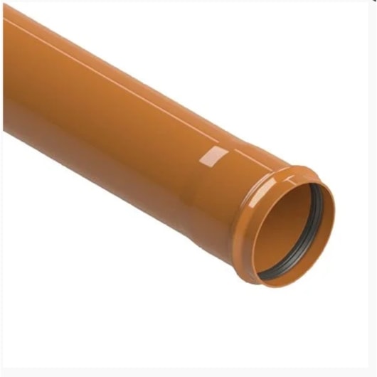 Tubo Esgoto Coletor Barra 6m Amanco 100mm  - Imagem principal - 7a62422f-2515-4813-8b64-8eb2a1905f5a