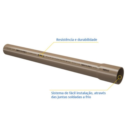 Tubo Soldável Fortlev 2cm 6m - Imagem principal - 485f3b89-9ffa-4e1f-8143-fdccf2008929