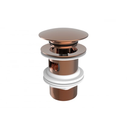 Válvula de Escoamento Com Ladrão 1.1/4 Novatic Rose Gold Roca