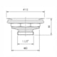 Válvula De Escoamento Para Cozinha 4.1/2 X1.1/2  Com Cesta Metal Roca - 947570c4-378f-403d-9bd0-6ec6f7ad5698