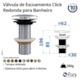 Válvula De Escoamento Redonda Para Lavatório Com Click 1608 Preto Fosco Fani - ef458569-0c4b-4478-af4b-5e5827272f8b
