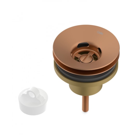Válvula De Escoamento Universal Para Lavatório 7/8 Com Tampa Plástica Rose Gold Matte Roca - Imagem principal - fbe4e096-7a13-43e6-ae49-f2040beda448