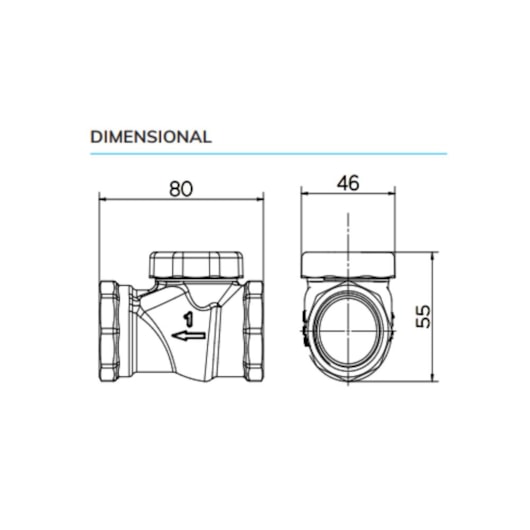 Válvula De Retenção Horizontal 1