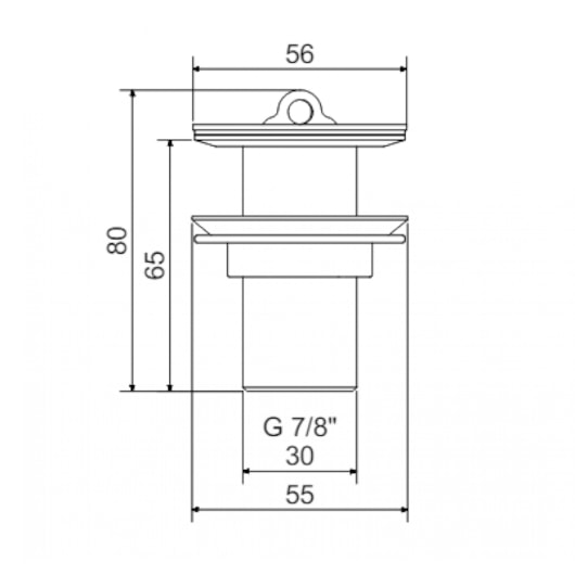 Válvula Para Lavatório Sem Ladrão 1601 C 7/8 Abs Sp Meber - Imagem principal - 4995b22e-8876-4584-b799-2a2d08c20fe8