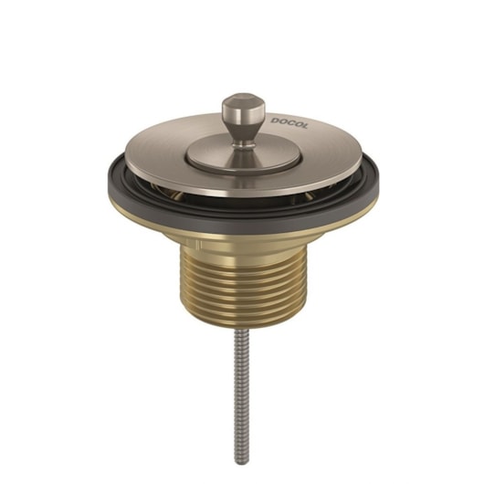 Válvula Para Lavatório Universal Com Tampa De Metal Cobre Escovado Docol - Imagem principal - 14868cc9-68ed-4486-823c-d252b8f05e3d