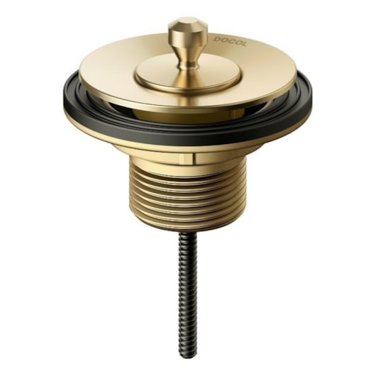 Válvula Para Lavatório Universal Com Tampa De Metal Ouro Polido Docol - Imagem principal - 6f8a6ddc-e8b3-421e-977b-a367860f0bba