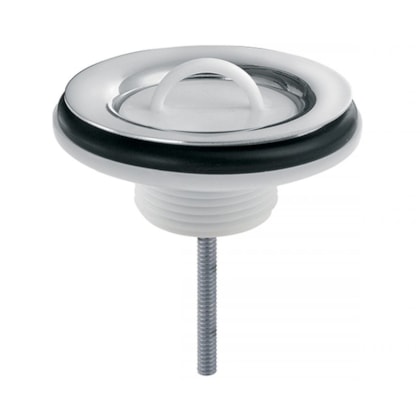 Válvula Para Lavatório Universal Com Tampa Plástica Cromada Docol