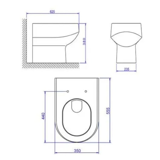 Vaso Convencional Carrara Branco Deca - Imagem principal - 7fd02697-e492-40b8-9444-65a54b96b7cf