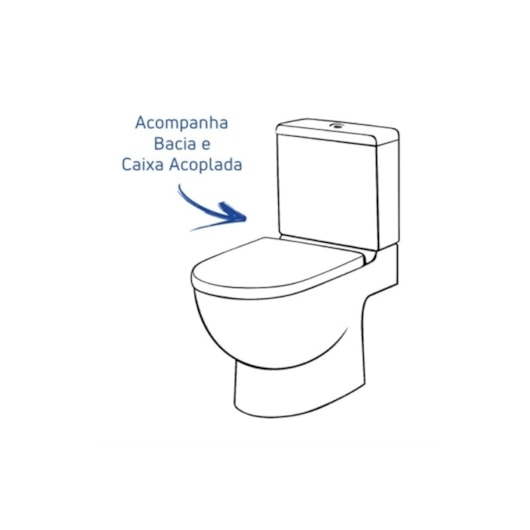 Vaso Sanitário Com Caixa Acoplada E Itens De Instalaçao Assento Termofixo Smart Beige Celite - Imagem principal - 0edee384-529f-4cf4-bc93-ad4a3e7f2d41