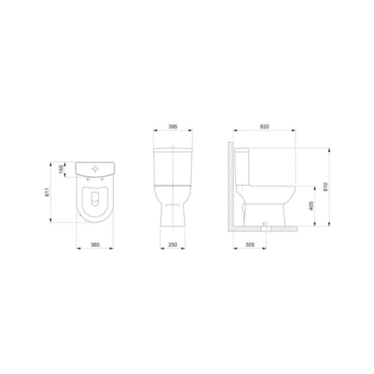 Vaso Sanitário Com Caixa Acoplada E Itens De Instalaçao Assento Termofixo Smart Mate Black Celite - Imagem principal - 28f26655-b844-47e5-98e5-047cbe017dbd