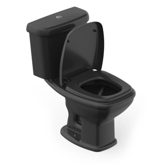 Vaso Sanitário Com Caixa Acoplada E Itens De Instalaçao Fit Plus Preto Celite - Imagem principal - b3d0133e-7d3a-4275-9e01-53ab148c959f