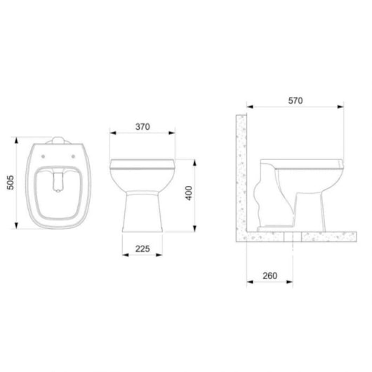 Vaso Sanitário Convencional Com Acessórios De Instalaçao City Branco Celite - Imagem principal - 177e0ce2-d7c0-4820-9bfe-f5470aa47dc1
