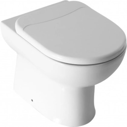 Vaso Sanitário Convencional Com Acessórios De Instalaçao E Assento Sanitário Termofixo Smart Branco Celite