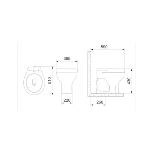 Vaso Sanitário Convencional De Acessibilidade Com Assento PP Softclose e Itens de Instalacao Acesso Confort Celite - Imagem principal - 617f697f-06ee-44ed-87e8-be3ca6fcd690