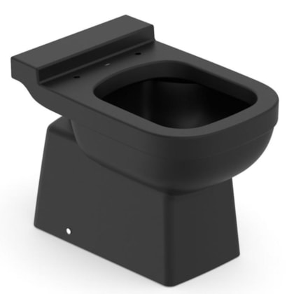 Vaso Sanitário Convencional Elite Matte Black Celite