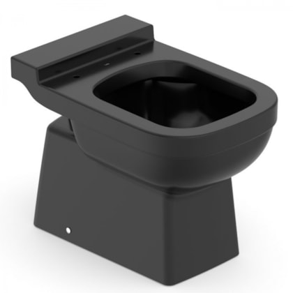 Vaso Sanitário Convencional Elite Preto Celite