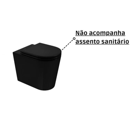 Vaso Sanitário Convencional Lk P.23.95 Ébano Deca