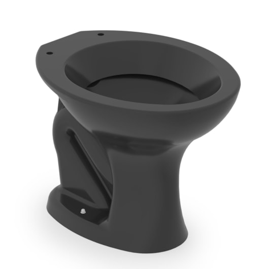 Vaso Sanitário Convencional Saveiro Preto Celite - Imagem principal - 04497778-4dab-4ae4-82b7-25e1a6710635
