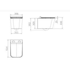 Vaso Sanitário Convencional Suspenso Vougan Branco Docol
