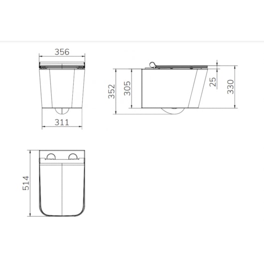 Vaso Sanitário Convencional Suspenso Vougan Branco Docol - Imagem principal - 60b5f586-624b-4543-aa63-c46e1b507cd6