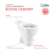 Vaso Sanitário De Acessibilidade Para Caixa Acoplada Sem Abertura Frontal Acesso Confort Celite - a8dfe22a-a9ad-44b9-8384-151cc4b15a3c