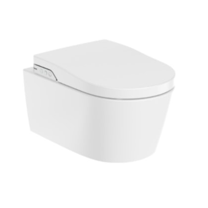 Vaso Sanitário Eletrônico Smart Toilet In-Wash Suspenso Inspira Round Rimless Branco 220v Roca