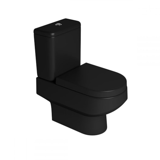 Vaso Sanitário Para Caixa Acoplada Carrara Ébano Fosco Deca - Imagem principal - 2e8cf6b4-e172-4592-af06-653d17e6b67b