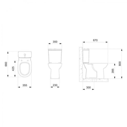 Vaso Sanitário Para Caixa Acoplada Debba Round Branco Roca - Imagem principal - e935fc21-6e5e-4c23-a6d4-363f120de8cb