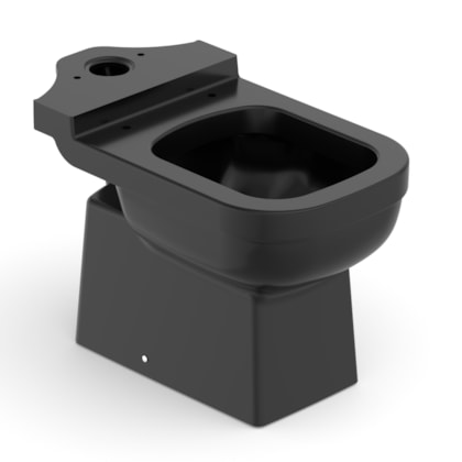 Vaso Sanitário Para Caixa Acoplada Elite Preto Celite