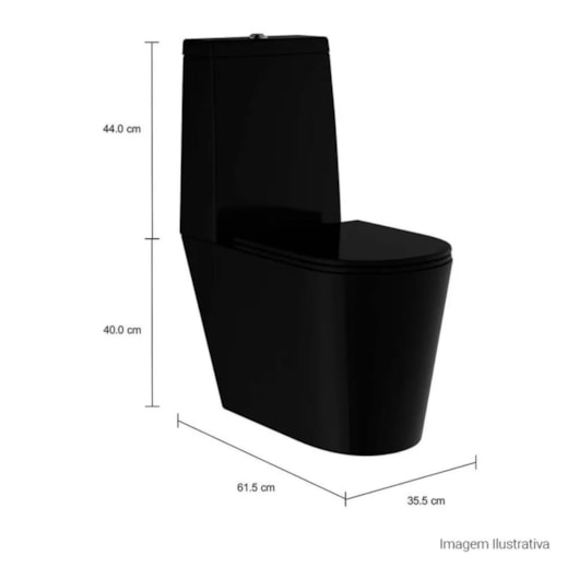 Vaso Sanitário Para Caixa Acoplada LK P.230.94 Ébano Fosco Deca - Imagem principal - e6ca1ad2-c0e6-4714-a2dd-ad22ee8758c5