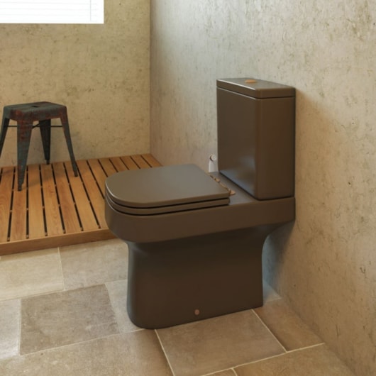 Vaso Sanitário Para Caixa Acoplada Piano P.330 Marrom Fosco Deca - Imagem principal - 94bc6607-42ff-443b-b8c6-0a3fa53d683b